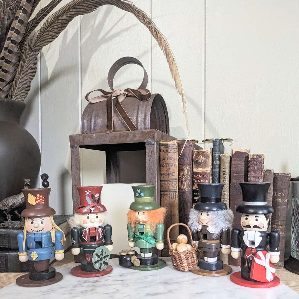 Set Of 5 Collectible ZIM'S Mini Nutcrackers